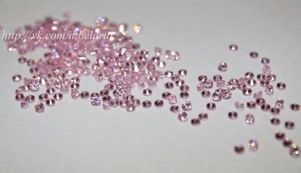 Фианиты Pink 100 шт   