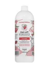 Средство для обезжиривания ногтей и снятия липкого слоя Gel-off, АРОМАТНАЯ ЗЕМЛЯНИКА, 1000 мл     