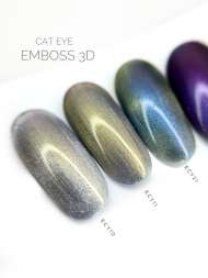 Гель лак Royal "EMBOSS 3D кошачий глаз" ECY10