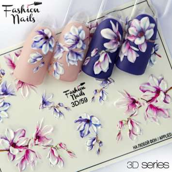 Fashion Nails Слайдер-дизайн 3D № 59