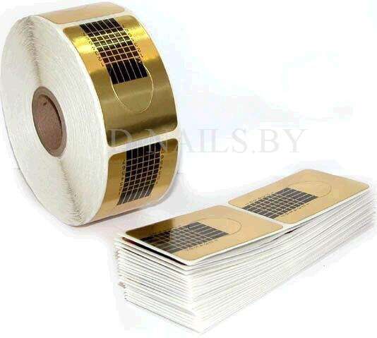 Формы бумажные узкие золотые 500 шт 