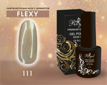 FRB111 Камуфлирующая база FLEXI ROYAL с шиммером 10 мл. 
