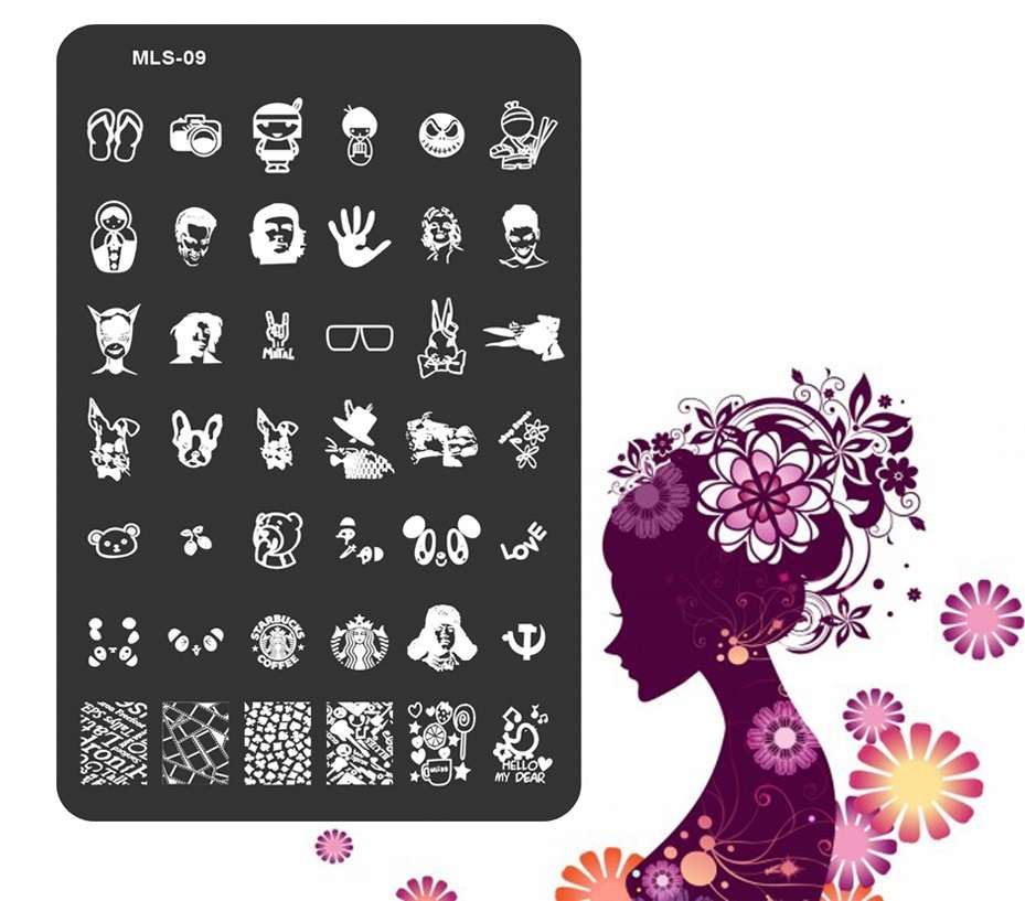 Большой диск для стемпинга (14.5*9.5 см) №MLS-09