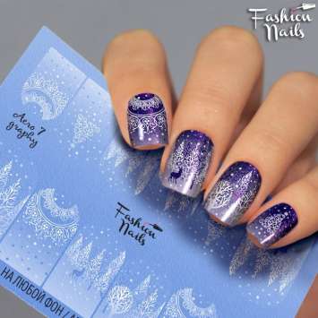 Fashion Nails Слайдер-дизайн AEROGRAPHY № 7