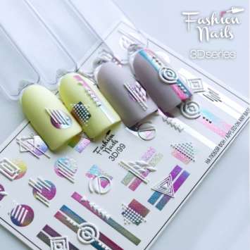 Fashion Nails Слайдер-дизайн 3D № 99