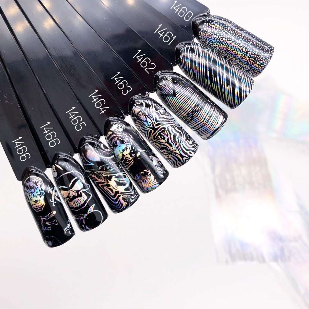 1461 Фольга переводная 4*50 см хром голография полоски