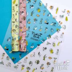 Fashion Nails Nail sticker № 7