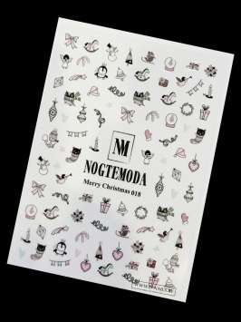 Наклейки Nogtemoda Merry Christmas № 018