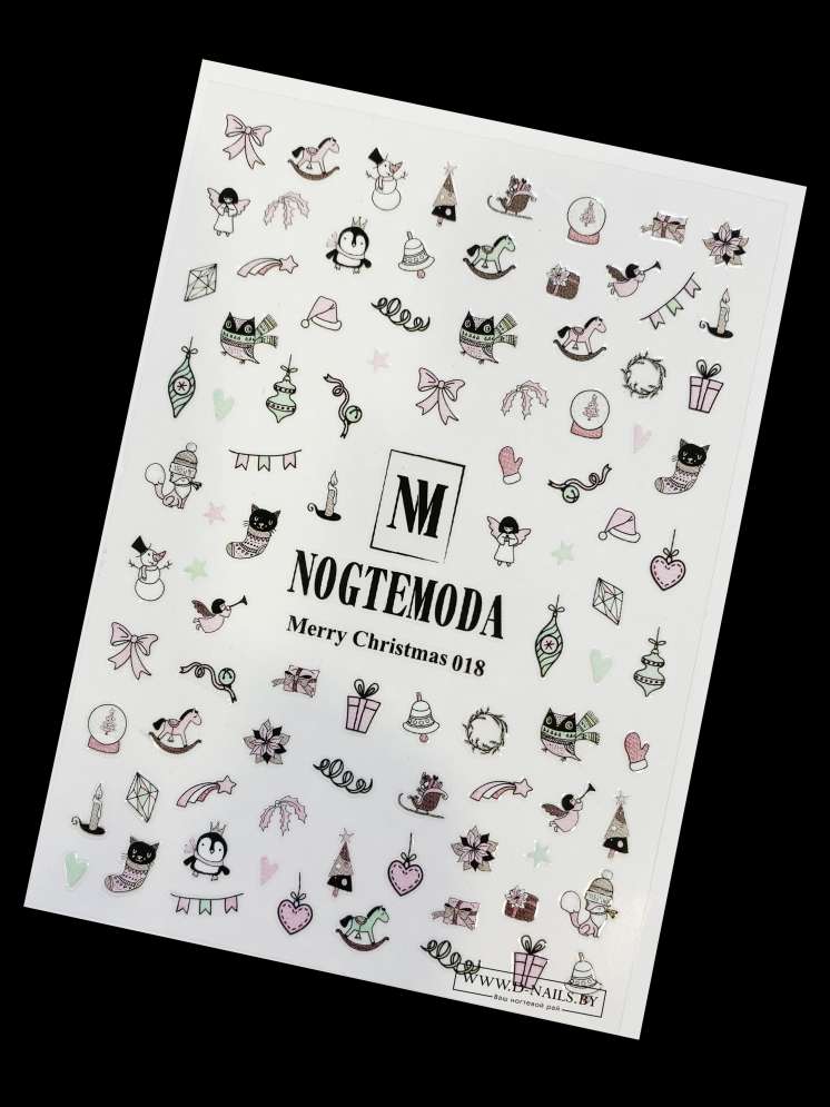 Наклейки Nogtemoda Merry Christmas № 018