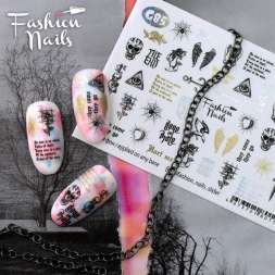 Fashion Nails Слайдер-дизайн GALAXY № 85