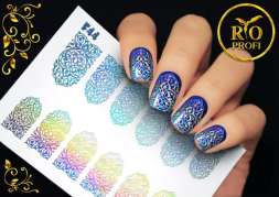 Rio Profi Слайдер дизайн фольгированный Серебро №44