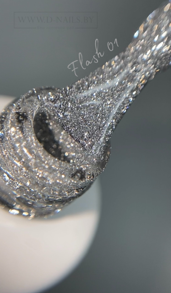 Светоотражающий гель-лак Art-A серия Flash 001, 8ml
