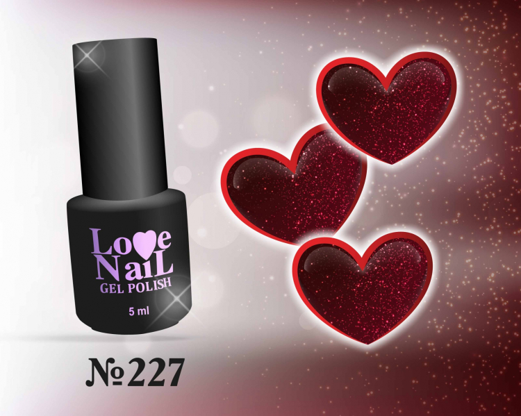 227 LOVE NAIL ГЕЛЬ ЛАК класса Premium                      