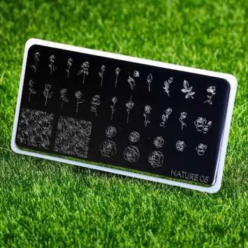 Пластина для стемпинга Nature 05