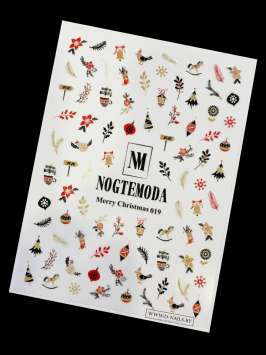 Наклейки Nogtemoda Merry Christmas № 019
