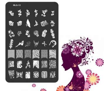 Большой диск для стемпинга (14.5*9.5 см) №MLS-12