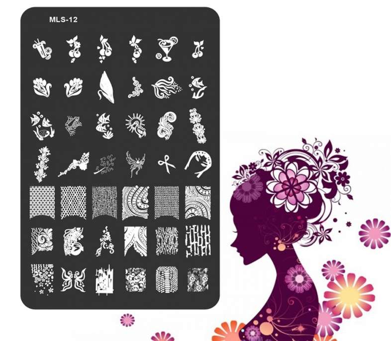 Большой диск для стемпинга (14.5*9.5 см) №MLS-12