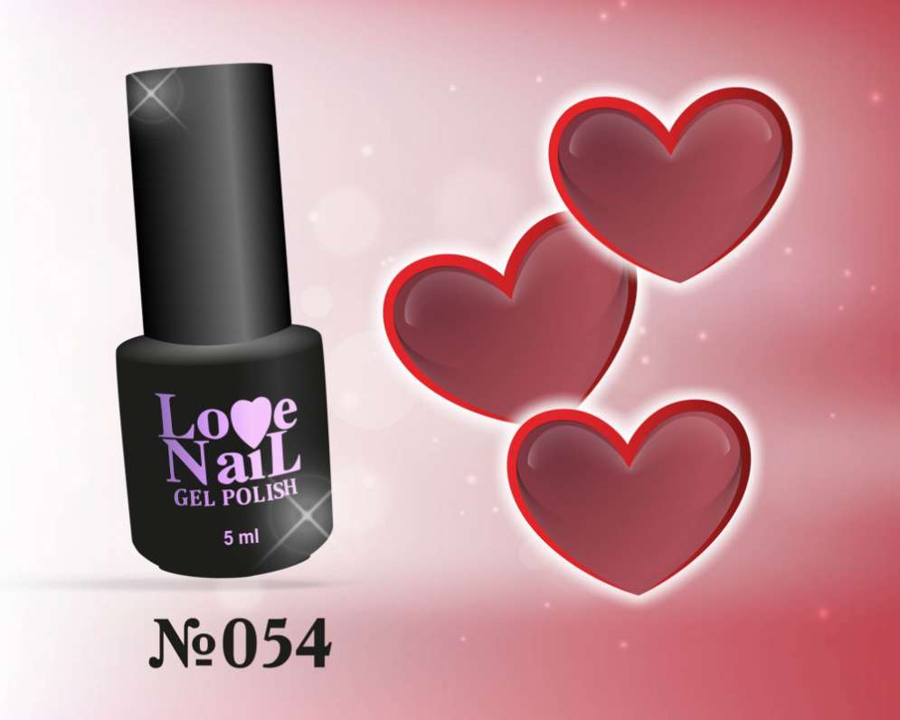 054 LOVE NAIL ГЕЛЬ ЛАК класса Premium  