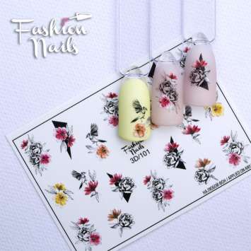 Fashion Nails Слайдер-дизайн 3D № 101