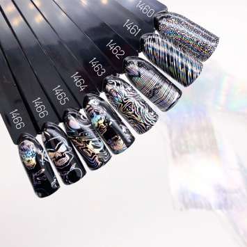 1463 Фольга переводная 4*50 см хром голография разводы