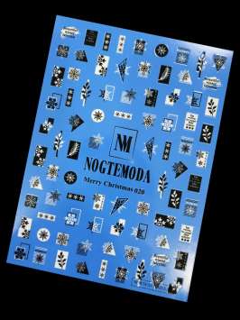 Наклейки Nogtemoda Merry Christmas № 020