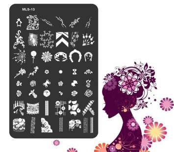 Большой диск для стемпинга (14.5*9.5 см) №MLS-13