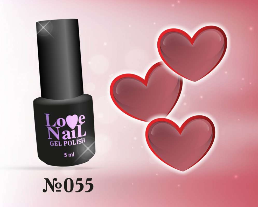 055 LOVE NAIL ГЕЛЬ ЛАК класса Premium  