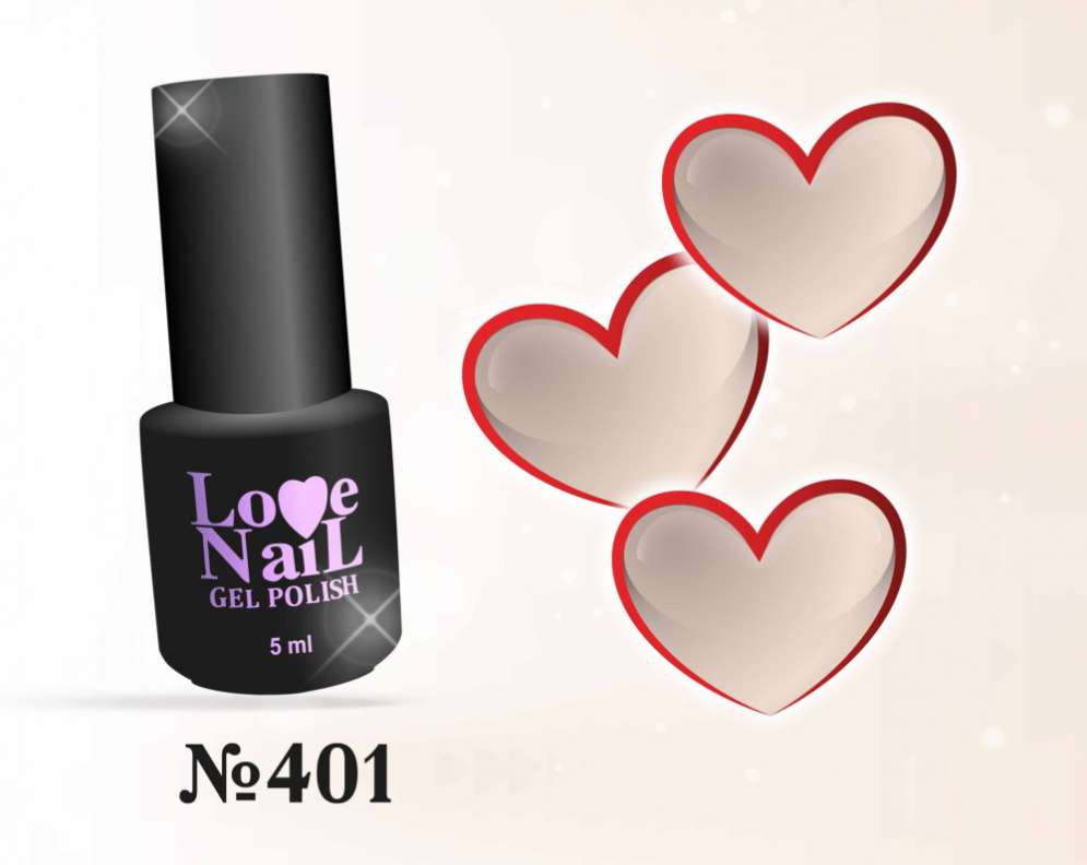 401 LOVE NAIL ГЕЛЬ ЛАК класса Premium    