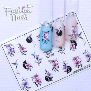 Fashion Nails Слайдер-дизайн 3D № 102