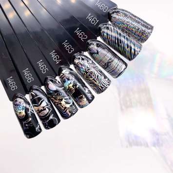 1464 Фольга переводная 4*50 см хром голография разводы