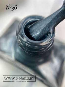 Лак для стемпинга SJoy №36, сине-изумрудный металлик, 10 мл.  