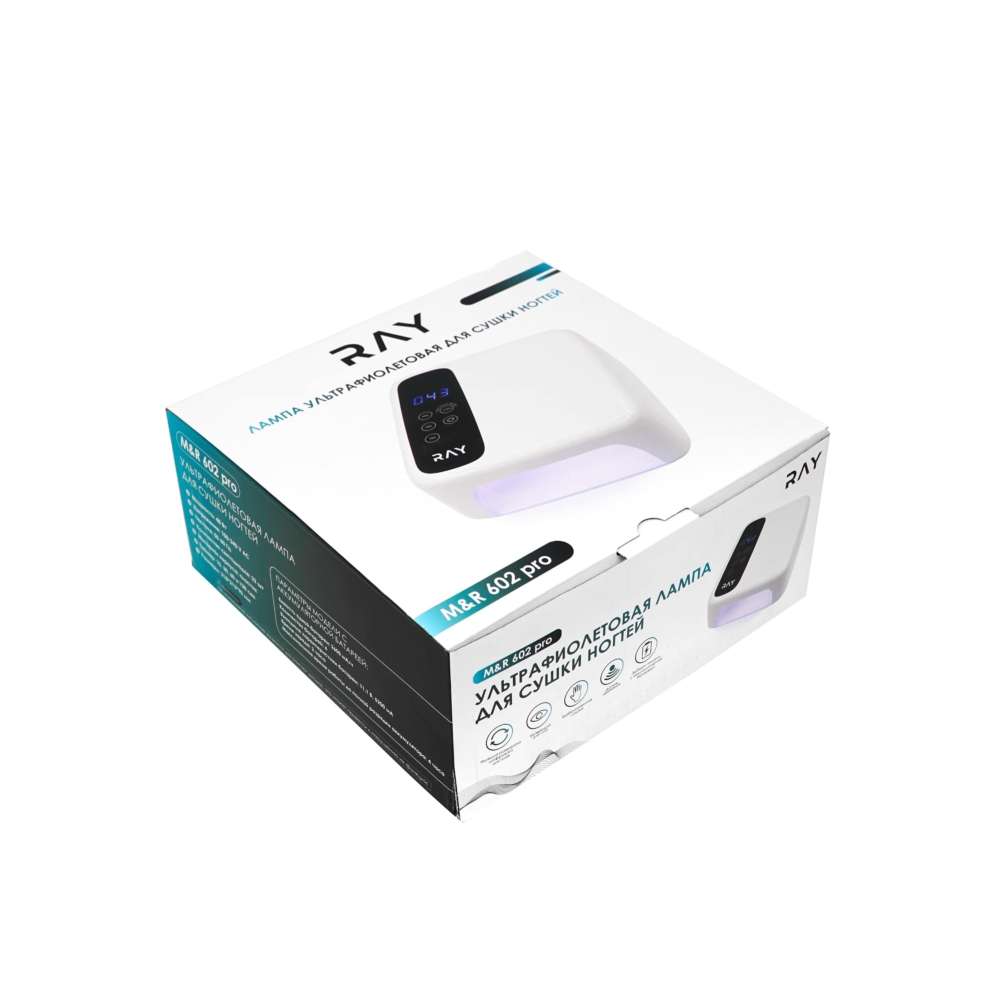 Лампа для сушки ногтей RAY M&amp;R 602 PRO, черная