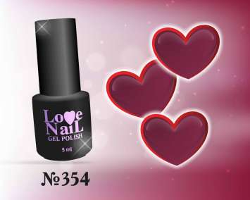 354  LOVE NAIL ГЕЛЬ ЛАК класса Premium  