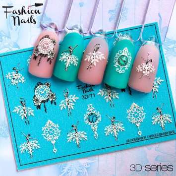 Fashion Nails Слайдер-дизайн 3D № 71