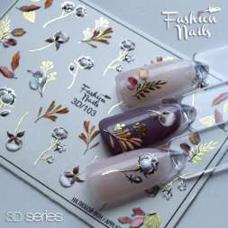 Fashion Nails Слайдер-дизайн 3D № 103