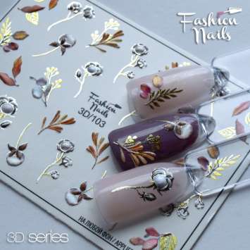 Fashion Nails Слайдер-дизайн 3D № 103