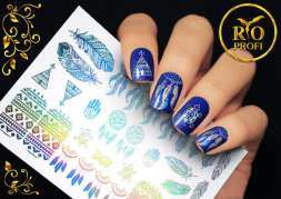 Rio Profi Слайдер дизайн фольгированный Серебро №47