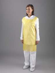 Фартук полиэтиленовый "желтый" 80*120 см (50 шт в уп)