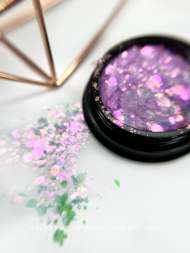 Радужные цветные соты Арт.4522 (нежно-фиолетовый) 