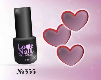 355  LOVE NAIL ГЕЛЬ ЛАК класса Premium  