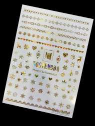 Наклейки Nogtemoda Merry Christmas № 023