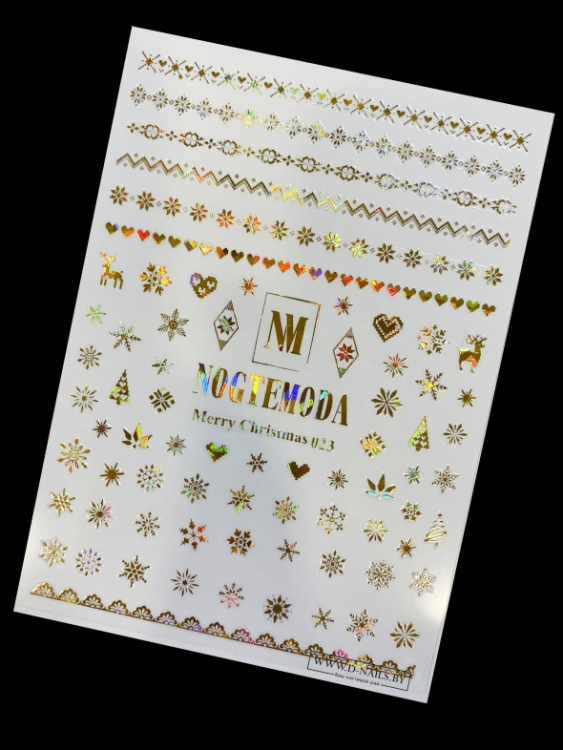 Наклейки Nogtemoda Merry Christmas № 023