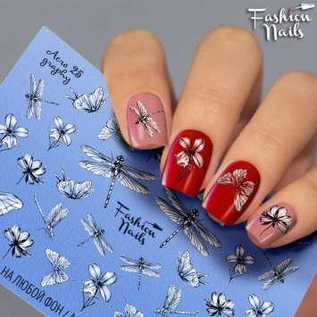 Fashion Nails Слайдер-дизайн AEROGRAPHY № 25
