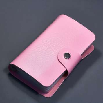 Кейс для пластин 12*6 см, розовый