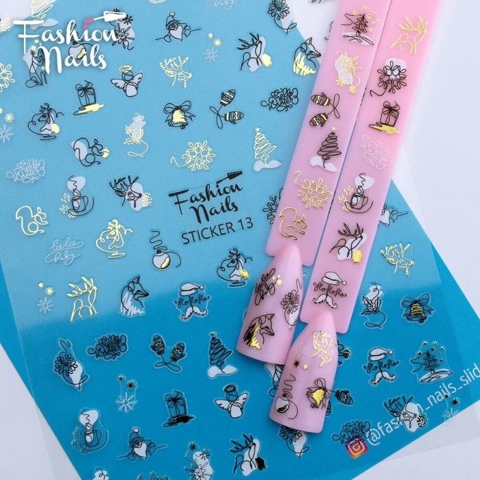 Fashion Nails Nail sticker № 13