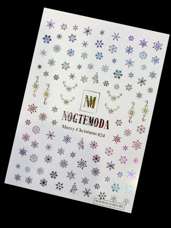 Наклейки Nogtemoda Merry Christmas № 024