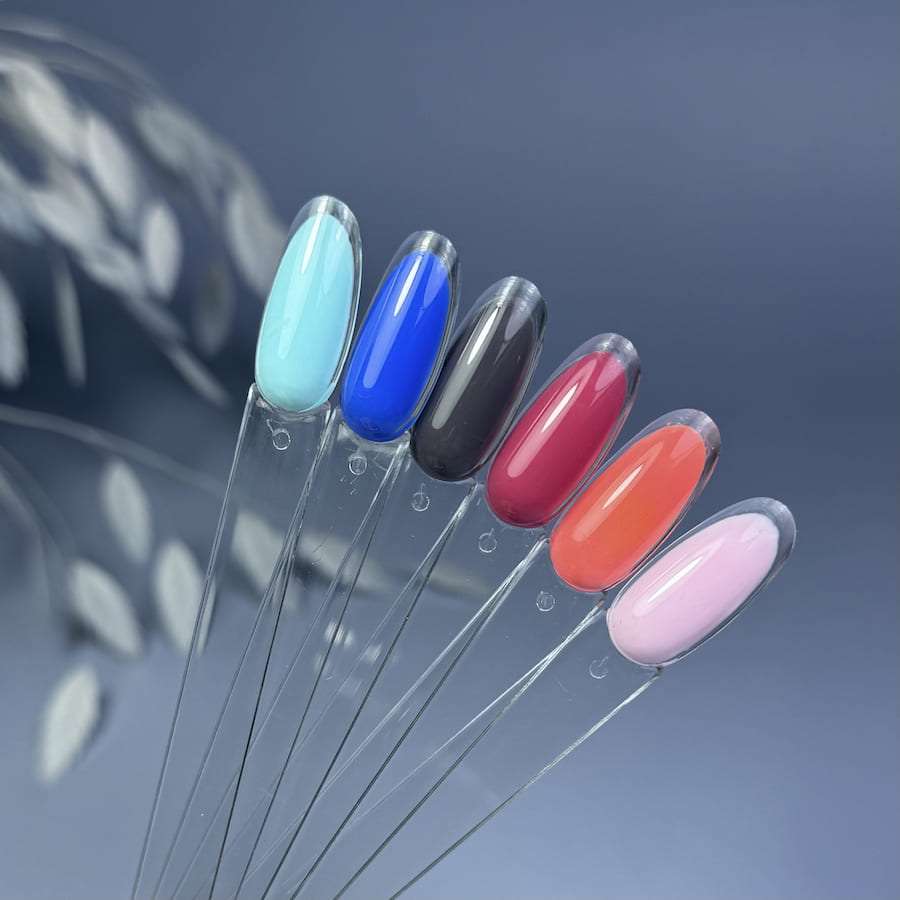 Типсы на кольце миндаль "с бортиком", 50 шт (прозрачный)  