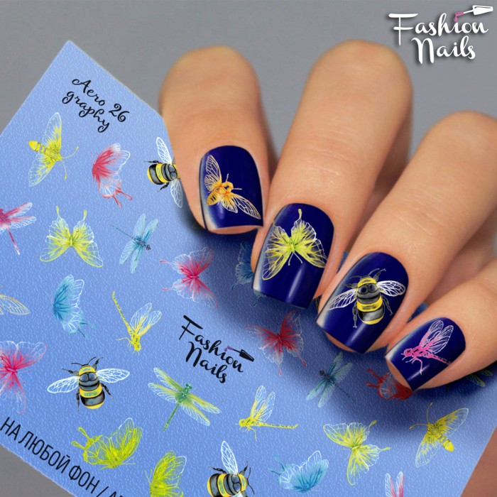 Fashion Nails Слайдер-дизайн AEROGRAPHY № 26