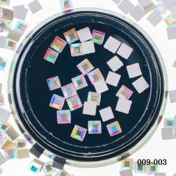 Декоративный камень Hanami Квадрат, голографик 20 шт.