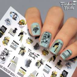 Fashion Nails Слайдер-дизайн GALAXY № 72
